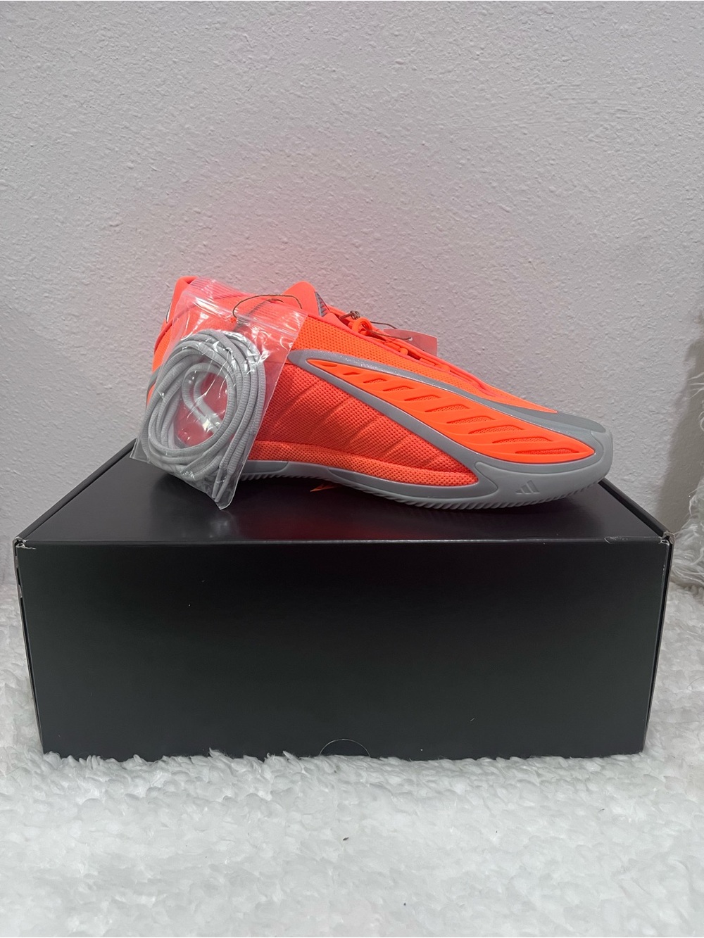 Adidas Anthony Edwards 2 AE 2 Basketball Shoes Orange Silver Men’s 11.5 NEW